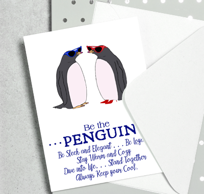 (image for) 2024 WM Be The Penguin Notecards (8)